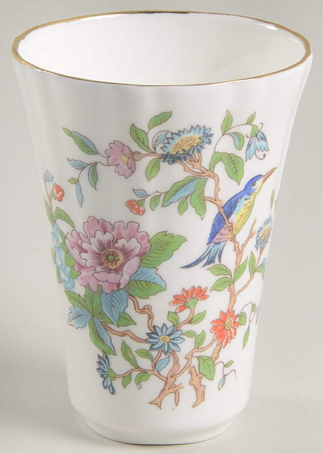 Pembroke (Gold Trim) 3" Vase by John  Aynsley & Sons-1