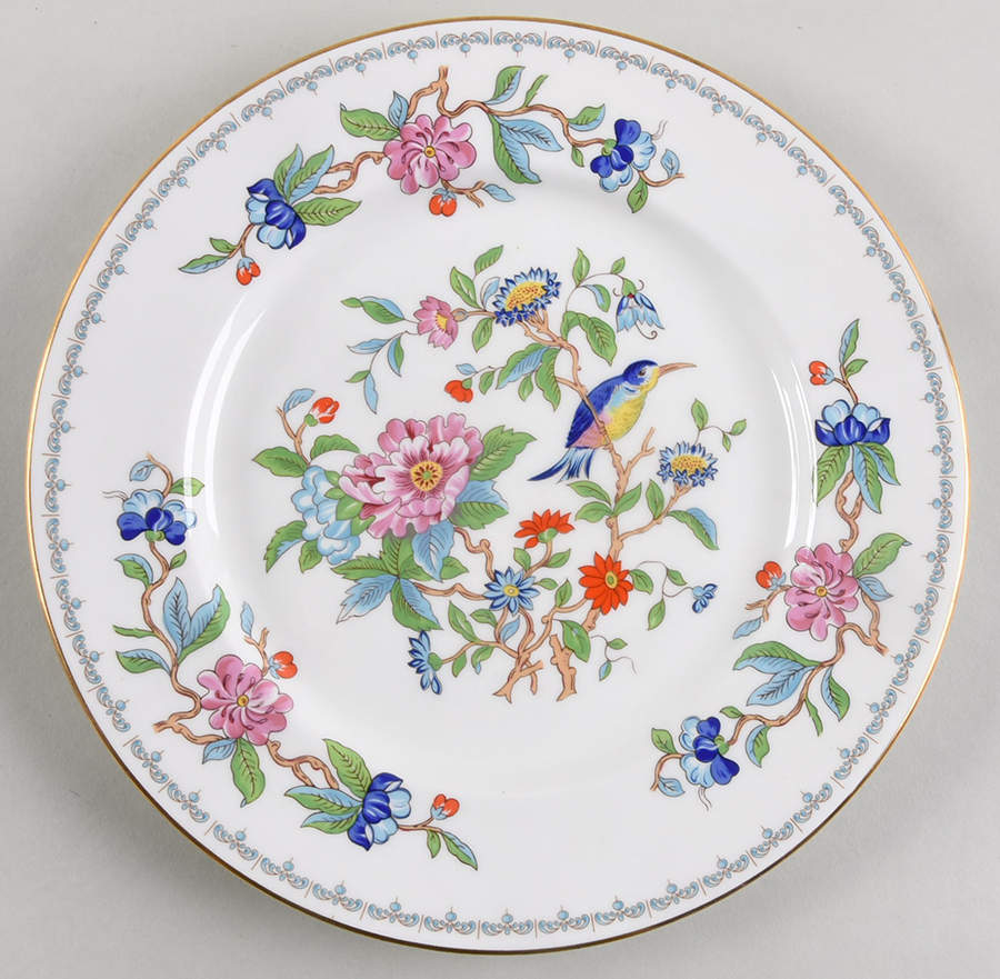 Pembroke (Gold Trim) Dinner Plate by John  Aynsley & Sons-1