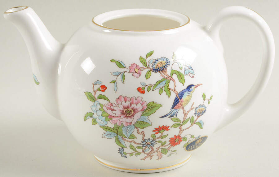 Pembroke (Gold Trim) Small Teapot No Lid by John  Aynsley & Sons-1