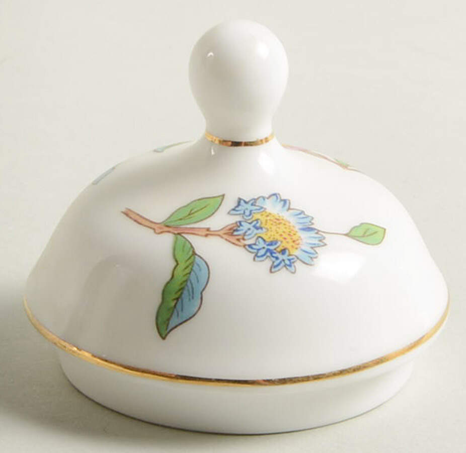 Pembroke (Gold Trim) Lid for Medium Covered Vase by John  Aynsley & Sons-1