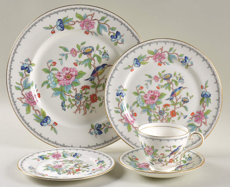 Pembroke (Gold Trim) 40 Piece Estate Set by John  Aynsley & Sons-1