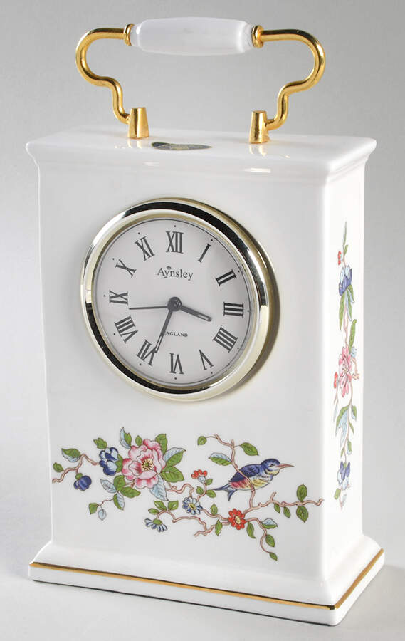 Pembroke (Gold Trim) Large Carriage Clock by John  Aynsley & Sons-1