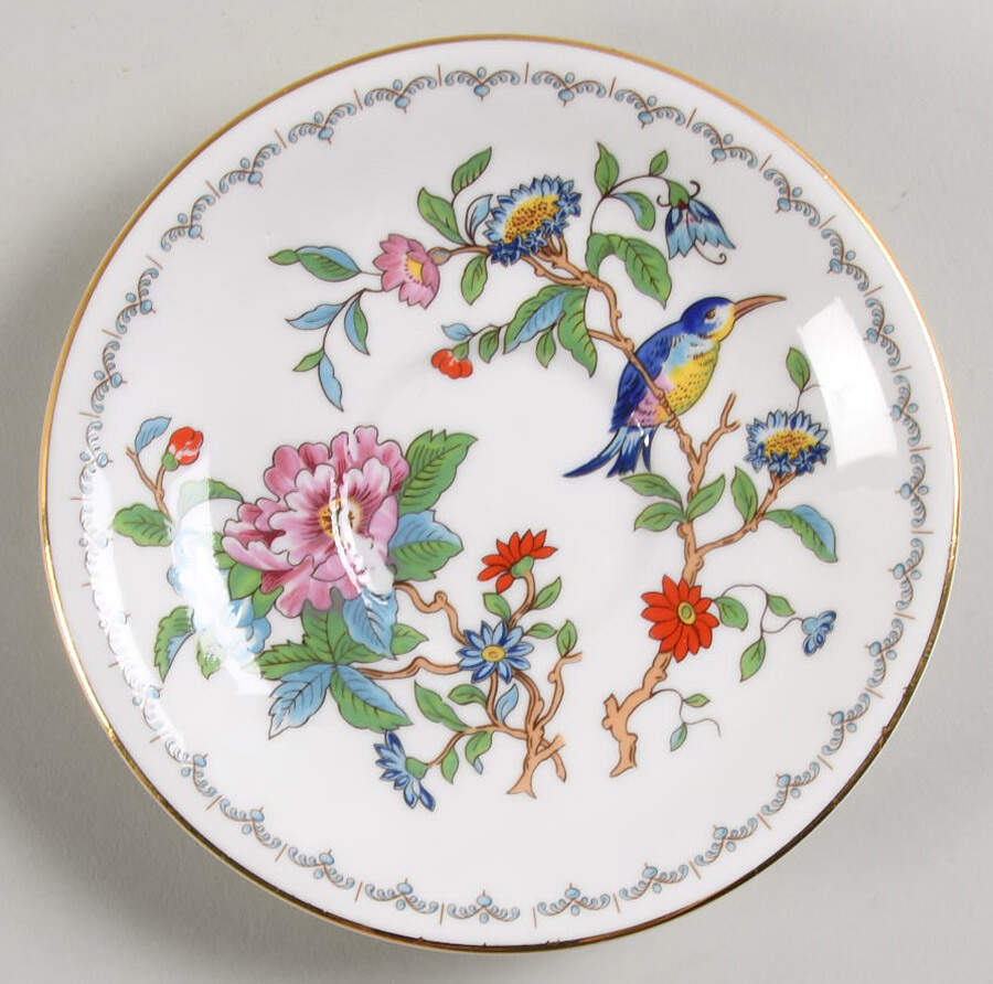 Pembroke (Gold Trim) Saucer for Footed Cup by John  Aynsley & Sons-1