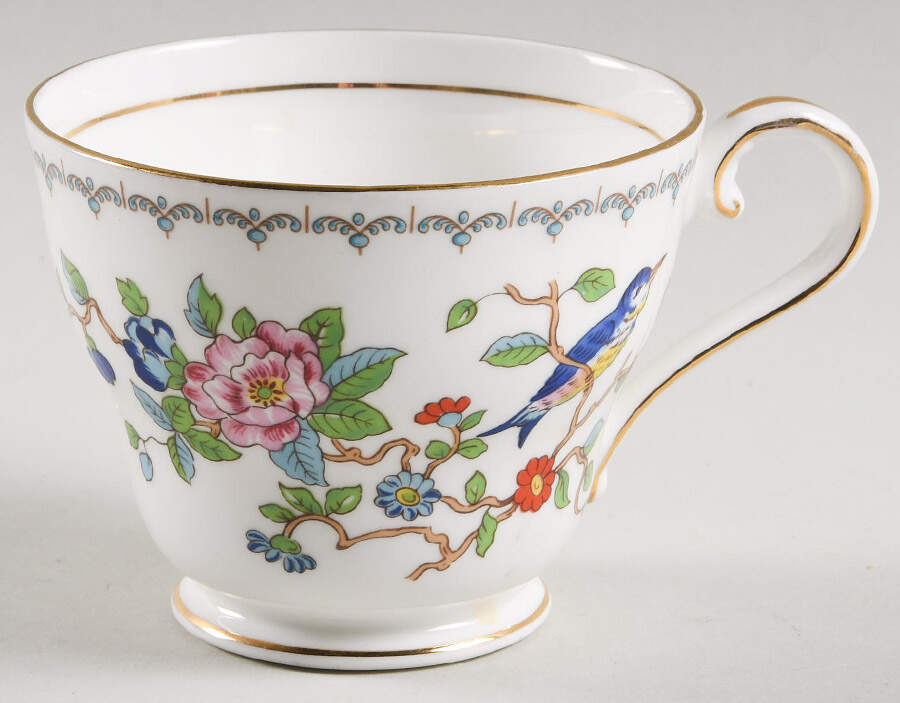 Pembroke (Gold Trim) Footed Cup by John  Aynsley & Sons-1