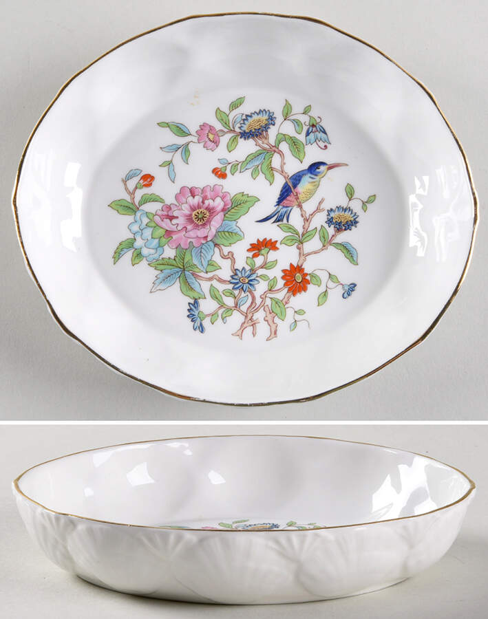 Pembroke (Gold Trim) Open Candy Dish by John  Aynsley & Sons-1