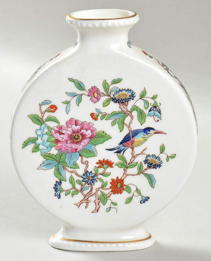 Pembroke (Gold Trim) 5" Vase by John  Aynsley & Sons-1