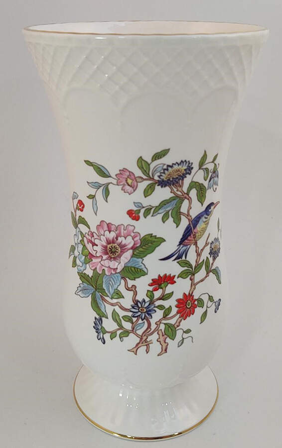 Pembroke (Gold Trim) 8" Vase by John  Aynsley & Sons-1