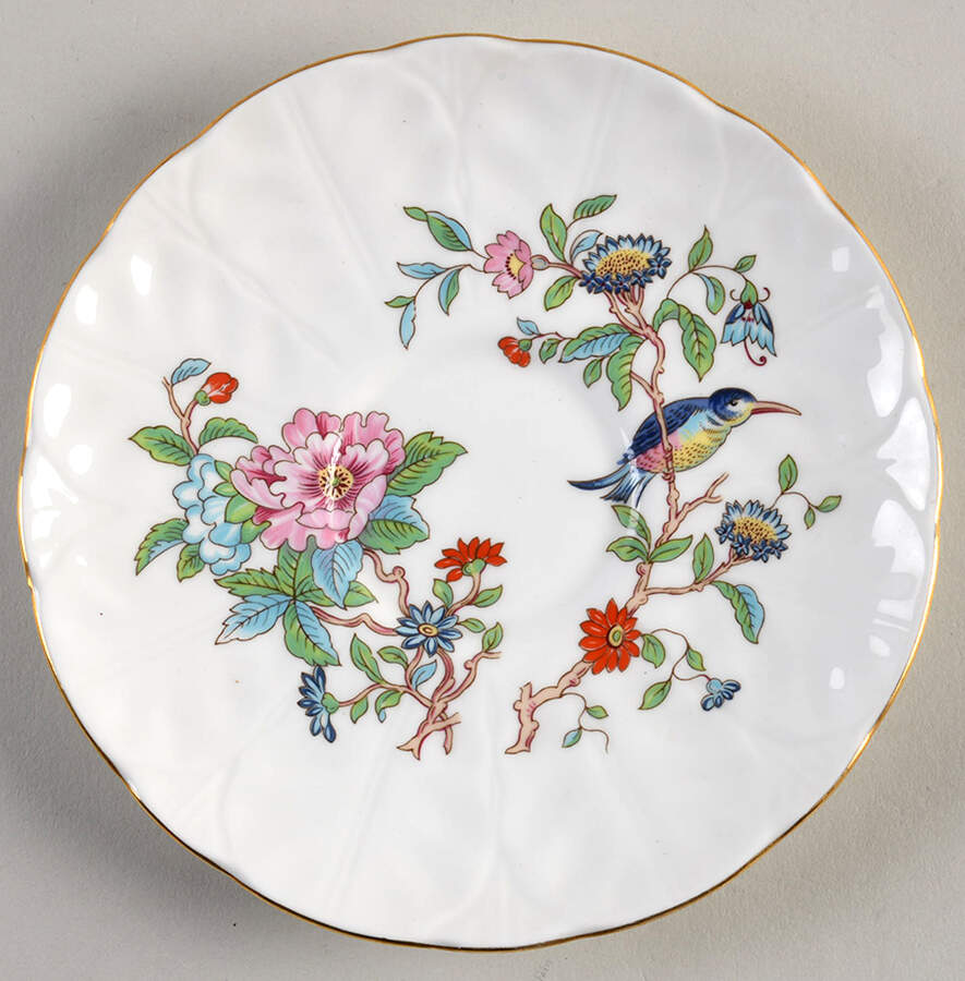 Pembroke (Gold Trim) Saucer for Oversized Cup by John  Aynsley & Sons-1