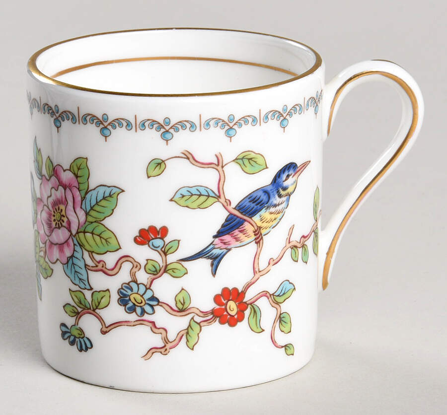 Pembroke (Gold Trim) Flat Demitasse Cup by John  Aynsley & Sons-1