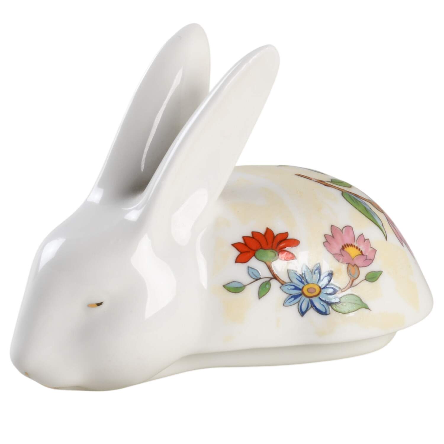 Pembroke (Gold Trim) Lid for Miniature Rabbit Box by John  Aynsley & Sons-1