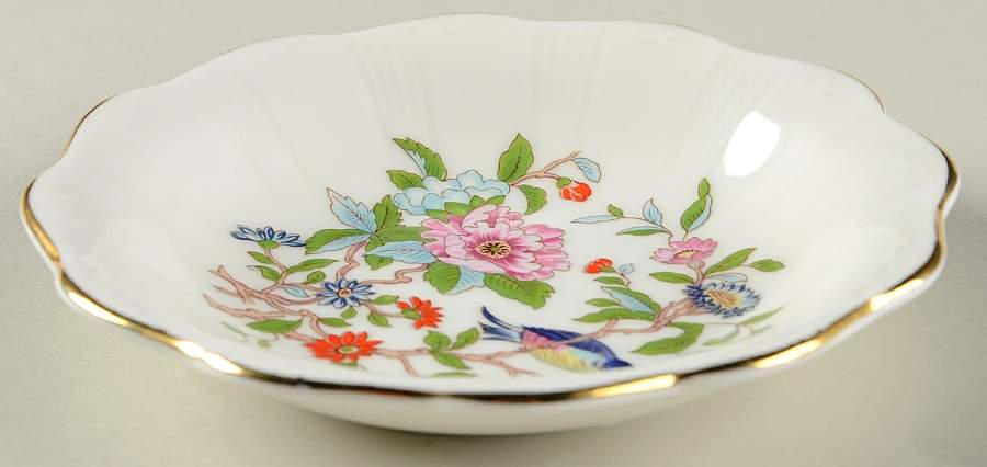 Pembroke (Gold Trim) Sweet Meat Dish 4" by John  Aynsley & Sons-1