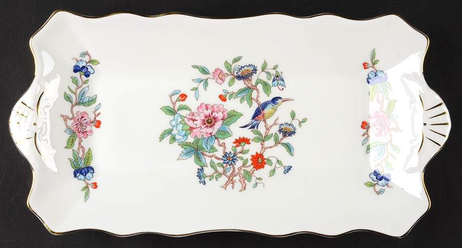 Pembroke (Gold Trim) Large Sandwich Tray by John  Aynsley & Sons-1
