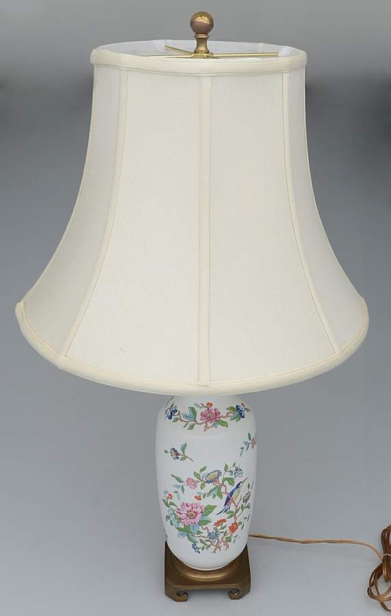 Pembroke (Gold Trim) 24" Electric Lamp & Shade by John  Aynsley & Sons-1