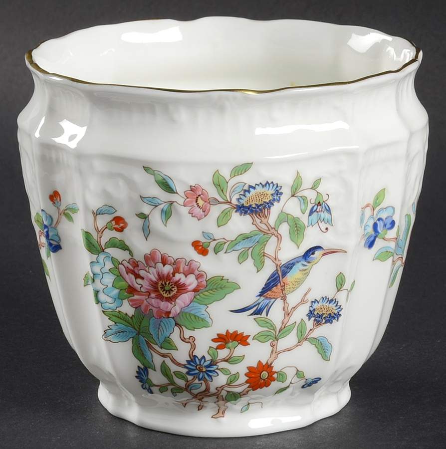 Pembroke (Gold Trim) 3" Cachepot by John  Aynsley & Sons-1