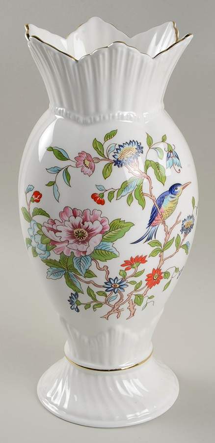 Pembroke (Gold Trim) 10" Windsor Vase by John  Aynsley & Sons-1