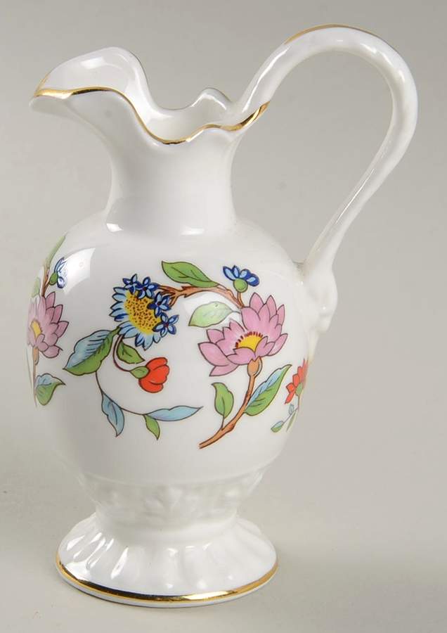 Pembroke (Gold Trim) 3" Handled Vase by John  Aynsley & Sons-1