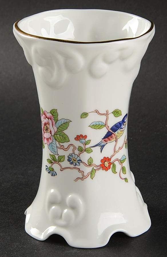 Pembroke (Gold Trim) 4" Regency Vase by John  Aynsley & Sons-1