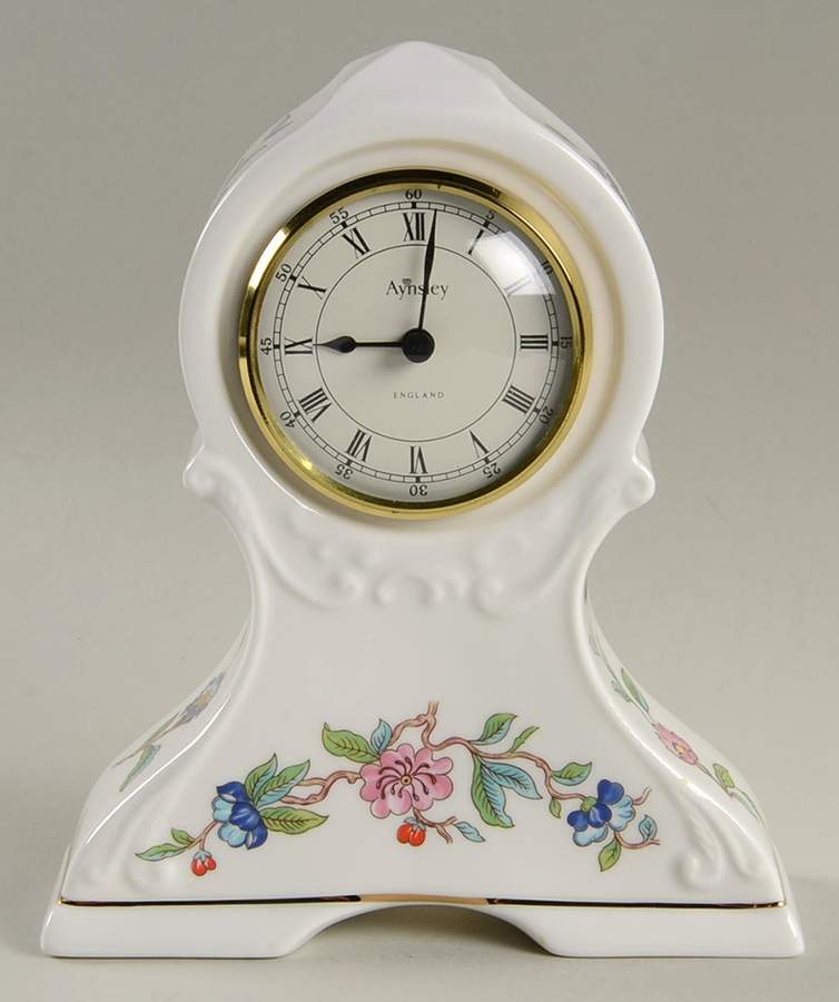 Pembroke (Gold Trim) Mantel Clock by John  Aynsley & Sons-1