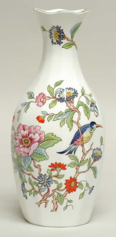 Pembroke (Gold Trim) 6" Essex Vase by John  Aynsley & Sons-1