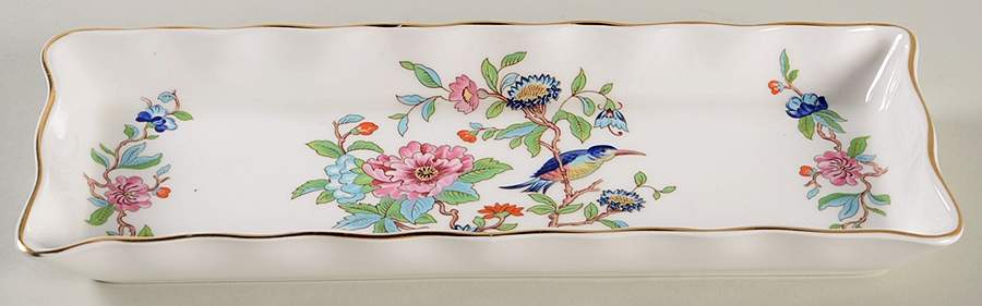 Pembroke (Gold Trim) 10" Biscuit Tray by John  Aynsley & Sons-1