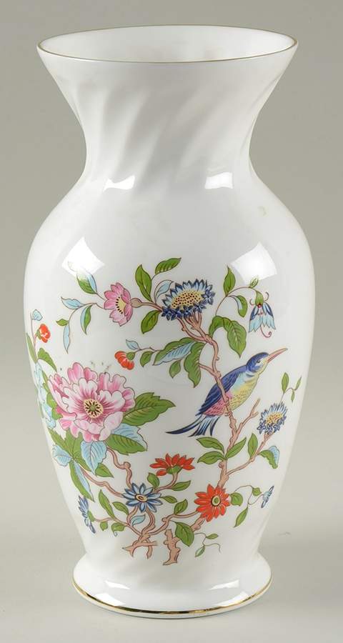 Pembroke (Gold Trim) 9" Vase by John  Aynsley & Sons-1