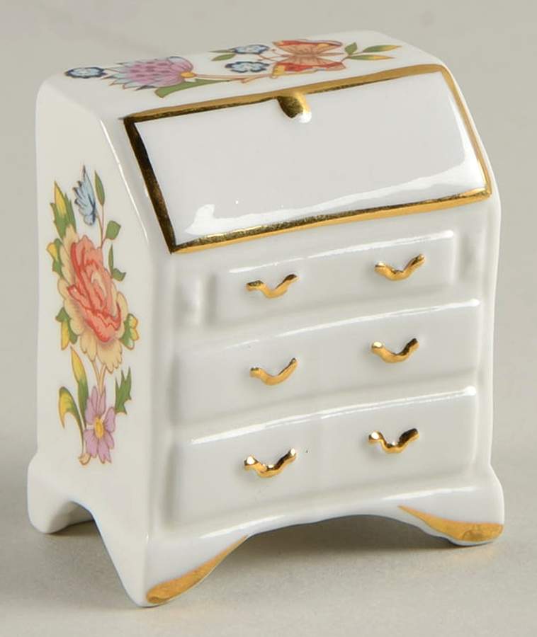 Pembroke (Gold Trim) Miniature Dresser by John  Aynsley & Sons-1