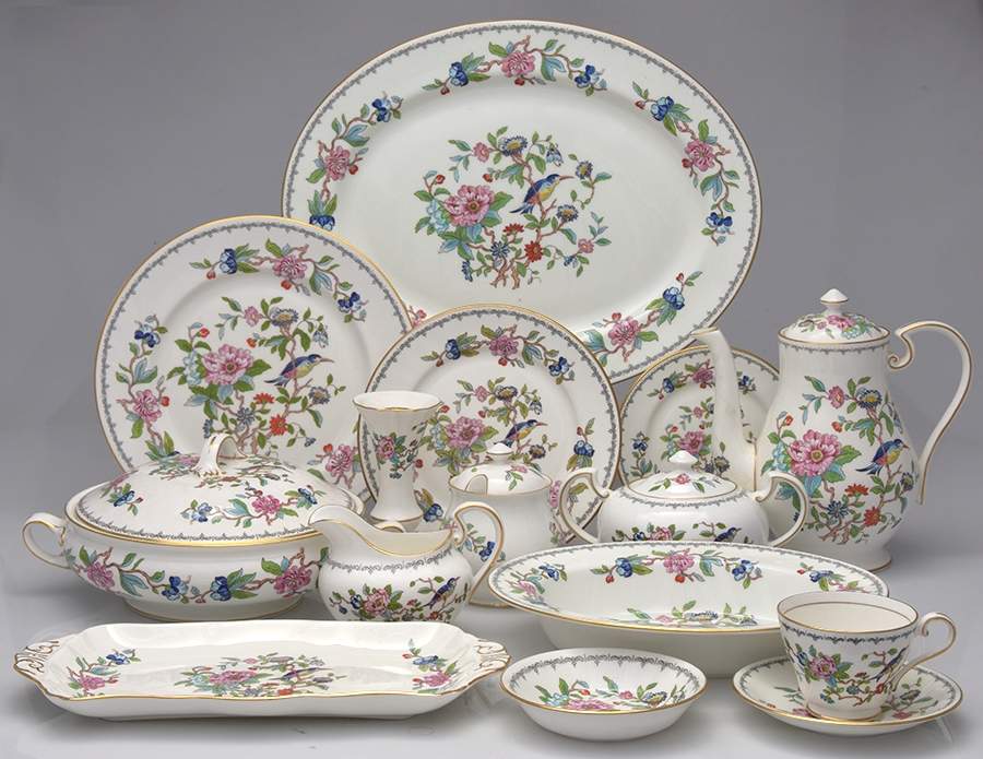 Pembroke (Gold Trim) 62 Piece Estate Set by John  Aynsley & Sons-1