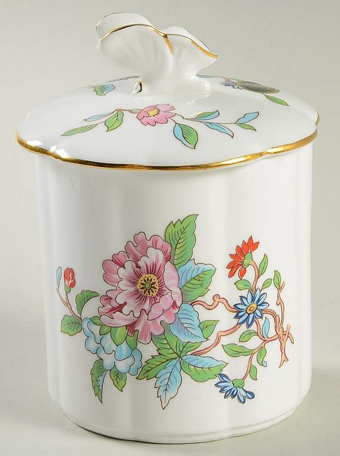 Pembroke (Gold Trim) Marmalade & Lid by John  Aynsley & Sons-1