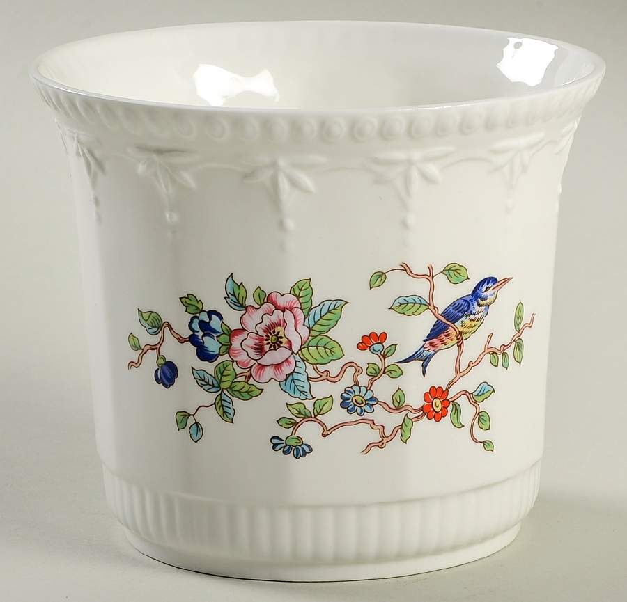 Pembroke (Gold Trim) 4" Cachepot by John  Aynsley & Sons-1