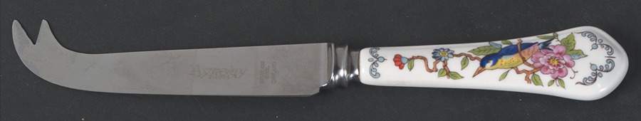Pembroke (Gold Trim) Cheese Knife with Stainless Blade by John  Aynsley & Sons-1