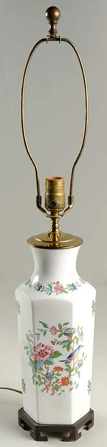 Pembroke (Gold Trim) 26" Electric Lamp No Shade by John  Aynsley & Sons-1