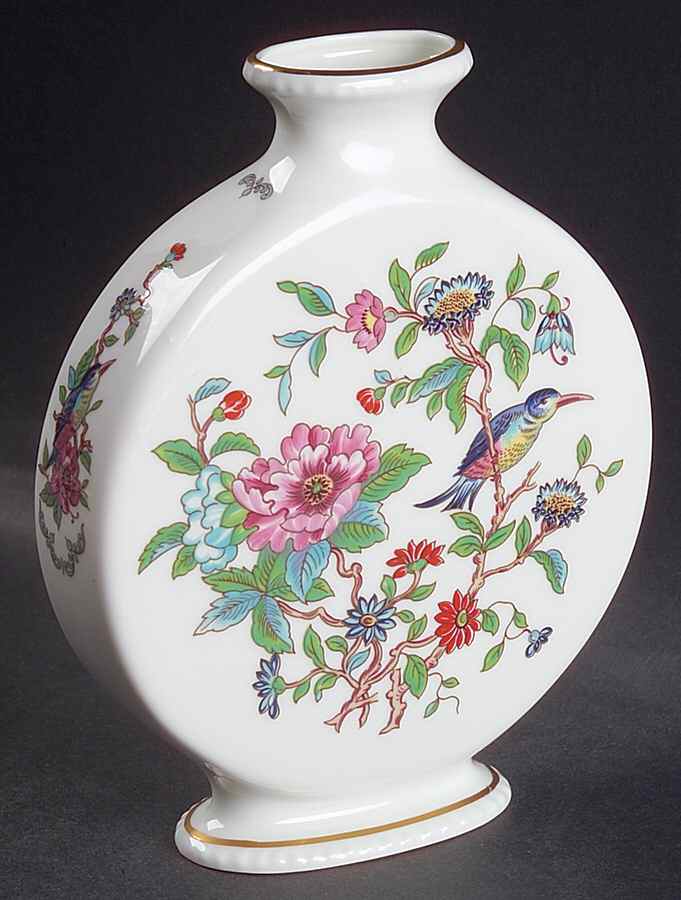 Pembroke (Gold Trim) 6" Vase by John  Aynsley & Sons-1
