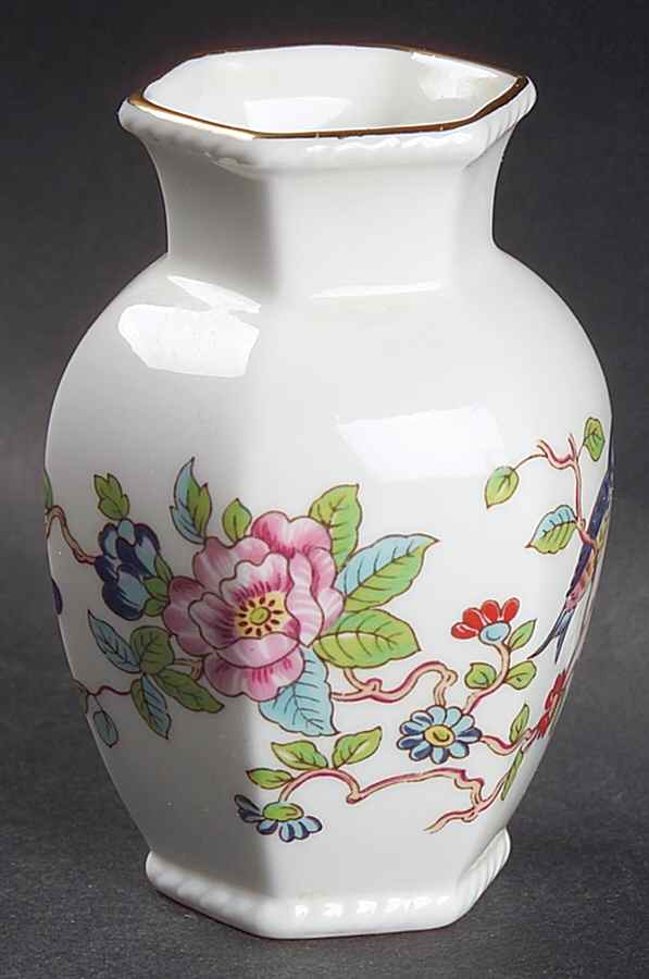 Pembroke (Gold Trim) 3" Chelford Vase by John  Aynsley & Sons-1