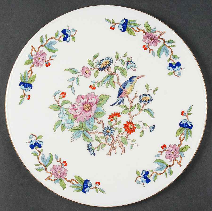 Pembroke (Gold Trim) Cake Plate by John  Aynsley & Sons-1