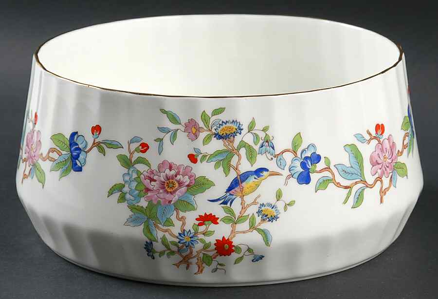 Pembroke (Gold Trim) 7" Salad Serving Bowl by John  Aynsley & Sons-1