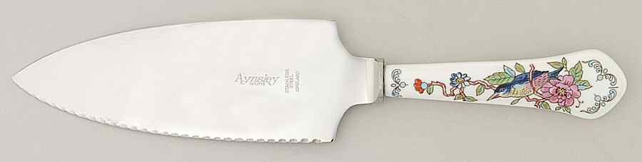Pembroke (Gold Trim) Pie & Cake Server with Stainless Blade by John  Aynsley & Sons-1