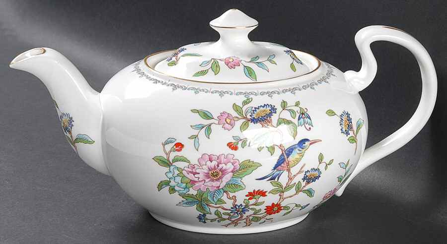 Pembroke (Gold Trim) Teapot & Lid by John  Aynsley & Sons-1
