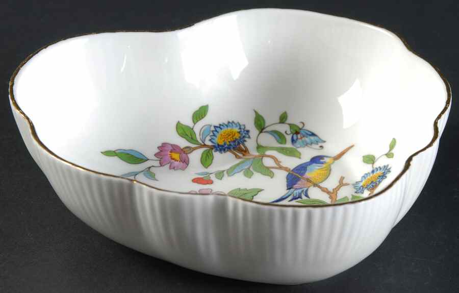 Pembroke (Gold Trim) Heart Shaped Dish by John  Aynsley & Sons-1