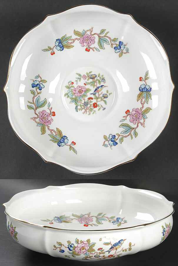 Pembroke (Gold Trim) 10" Edwardian Bowl by John  Aynsley & Sons-1