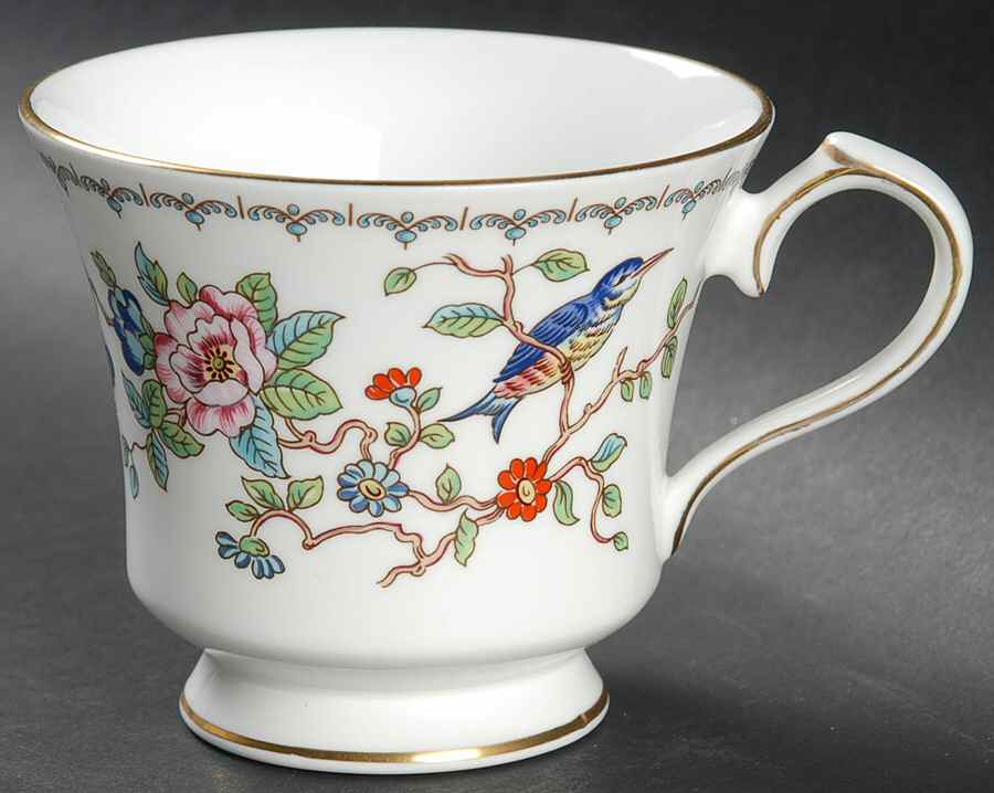 Pembroke (Gold Trim) Footed Cup by John  Aynsley & Sons-1