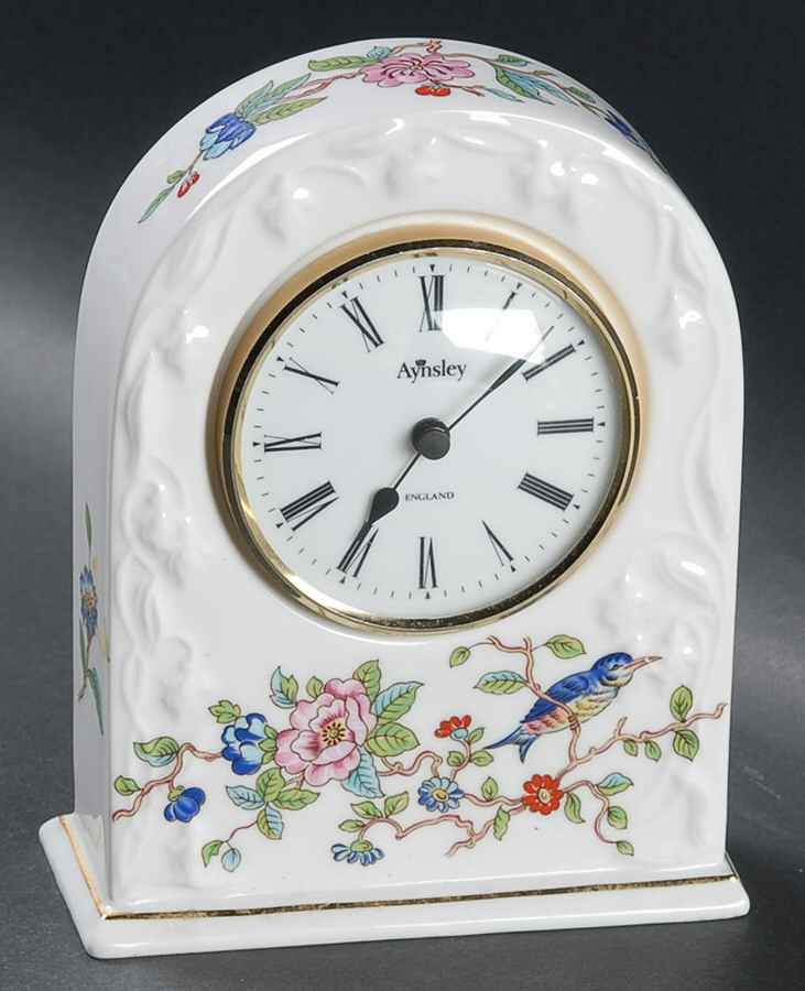 Pembroke (Gold Trim) Mantel Clock by John  Aynsley & Sons-1