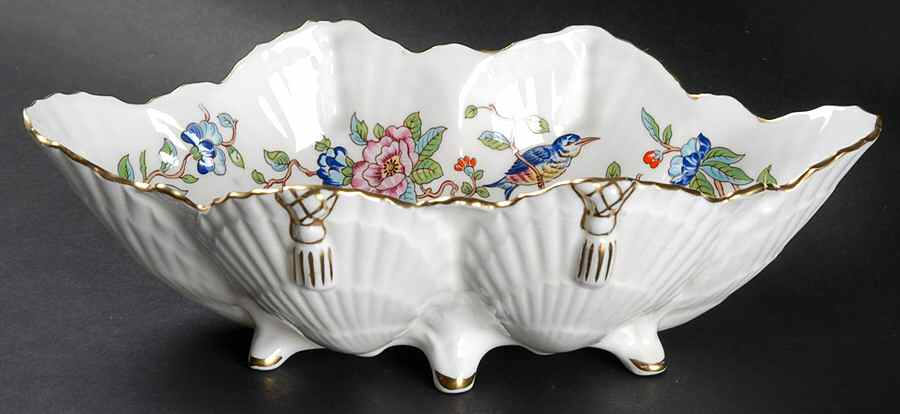 Pembroke (Gold Trim) Shell Shaped Dish by John  Aynsley & Sons-1
