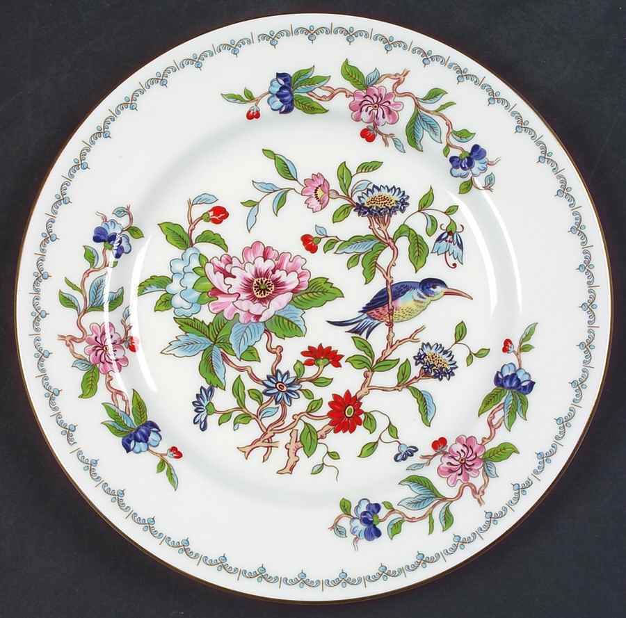 Pembroke (Gold Trim) Dessert/Pie Plate by John  Aynsley & Sons-1