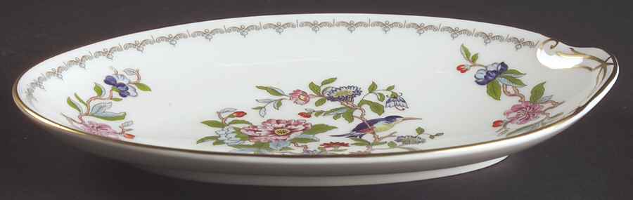 Pembroke (Gold Trim) Pickle Dish by John  Aynsley & Sons-1