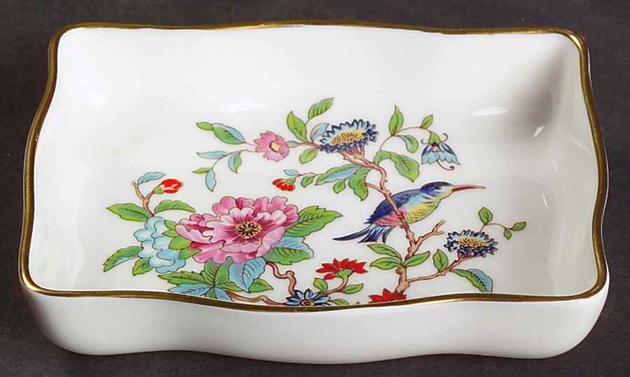 Pembroke (Gold Trim) Rectangular Sweet Meat Dish by John  Aynsley & Sons-1