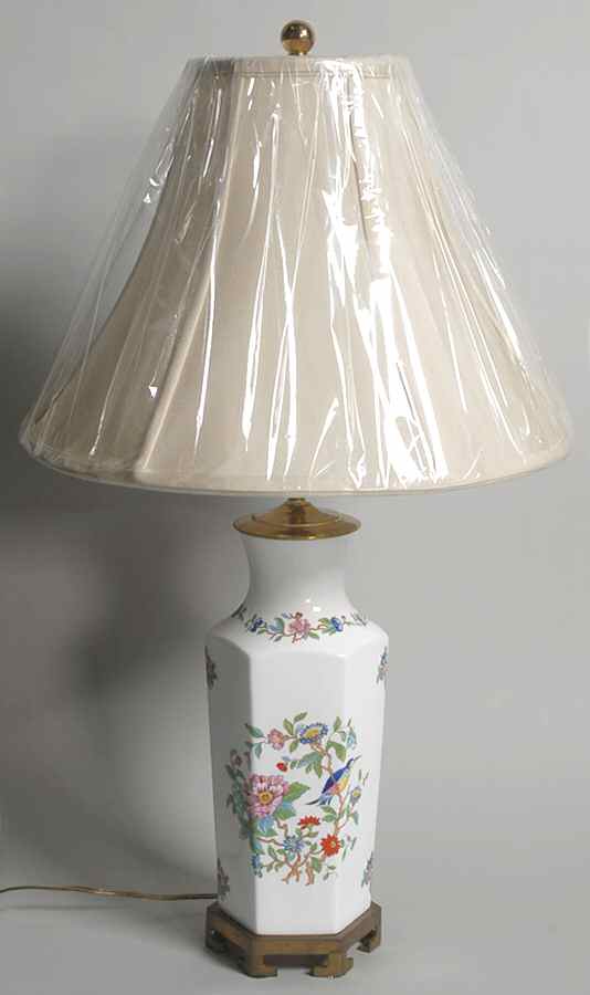 Pembroke (Gold Trim) 26" Electric Lamp & Shade by John  Aynsley & Sons-1