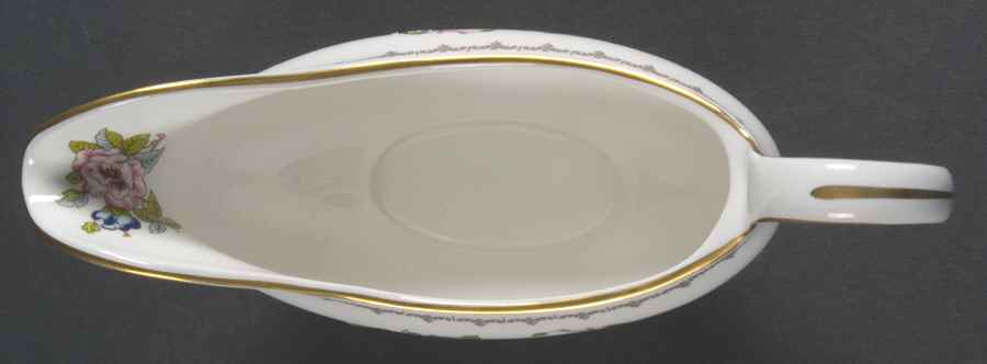 Pembroke (Gold Trim) Gravy Boat by John  Aynsley & Sons-1
