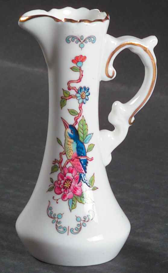 Pembroke (Gold Trim) Open Vinegar Oil Jug by John  Aynsley & Sons-1