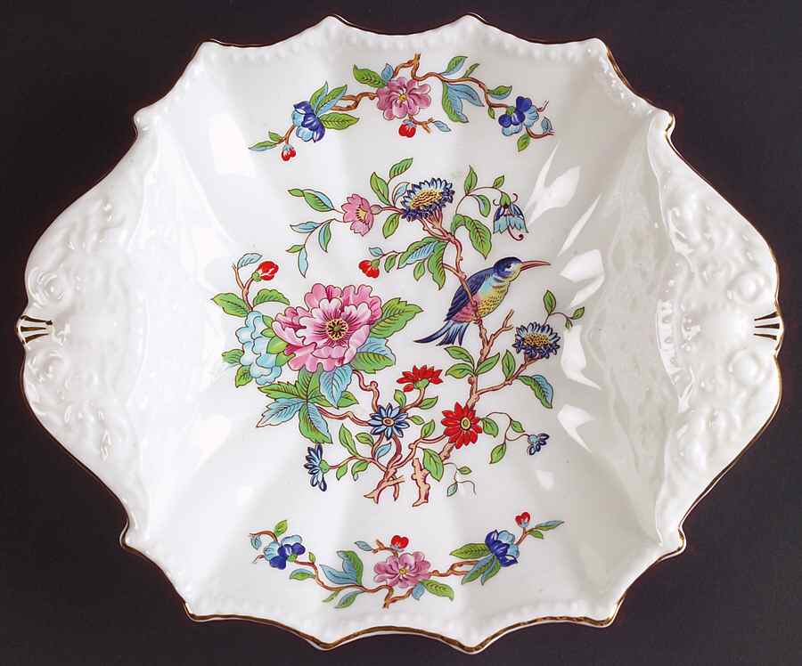Pembroke (Gold Trim) Square Tray by John  Aynsley & Sons-1