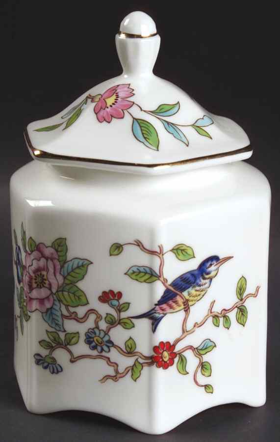 Pembroke (Gold Trim) Pagoda Candy Box by John  Aynsley & Sons-1